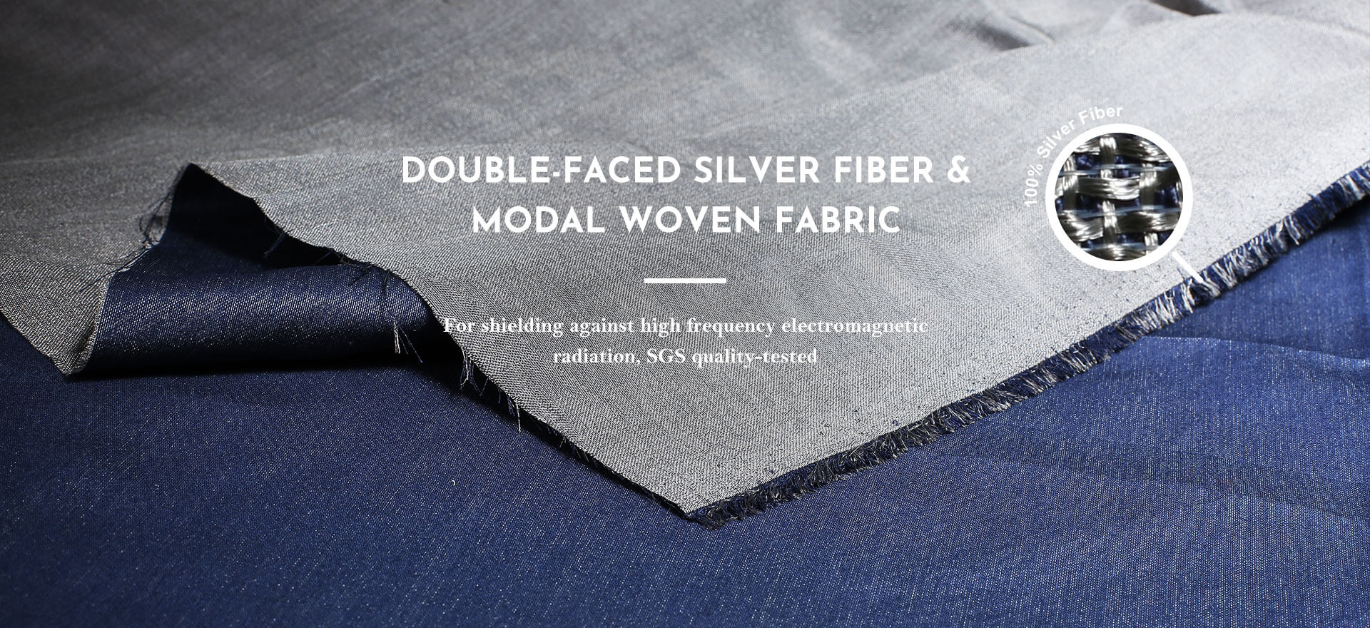 Double-faced Silver Fiber & Modal Woven Fabric