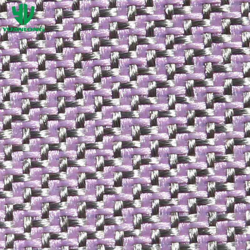 60% Silver Fiber Colored Woven Fabric