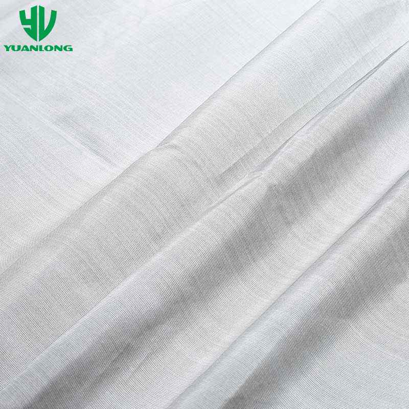55% Silver Fiber Silk-like Woven Fabric