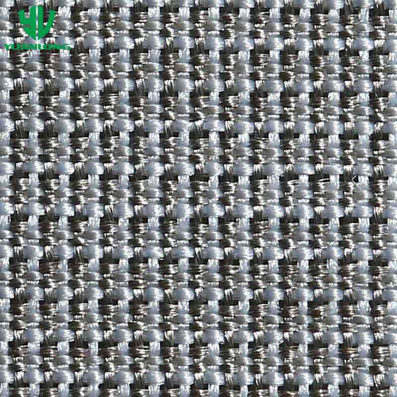 55% Silver Fiber Silk-like Woven Fabric