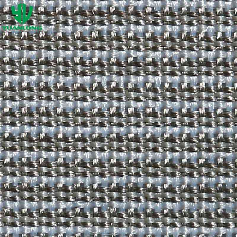 55% Silver Fiber Silk-like Woven Fabric