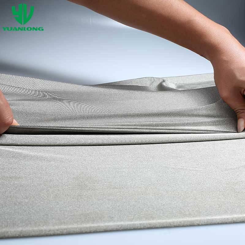 Pure Silver Plated Stretch Knitted Fabric, Silvered EMF Protection Elastic Fabric