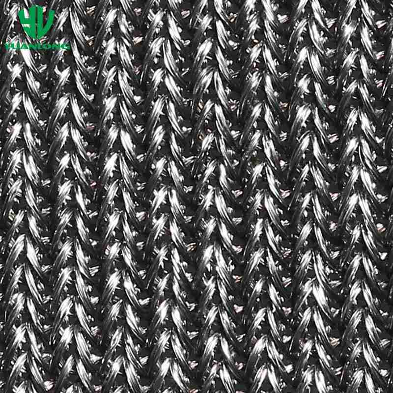 100% Silver Fiber Knitted Fabric, Silver Fiber RF Shielding Fabric